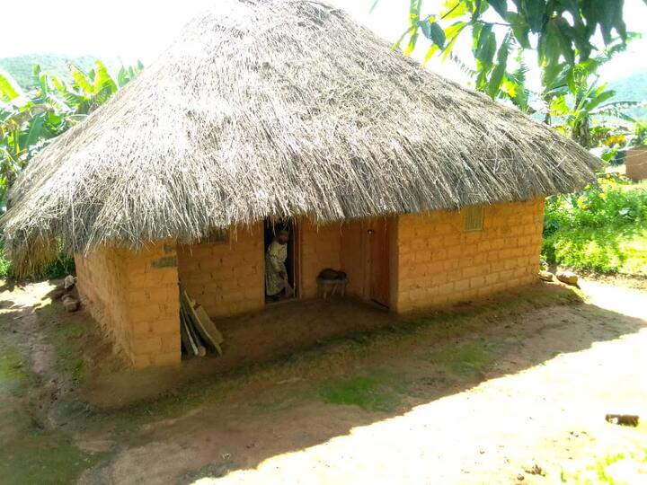 A typical Yamba thatched house A typical Yamba thatched house